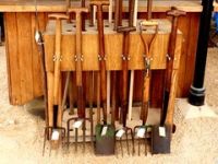 Wooden handled tools